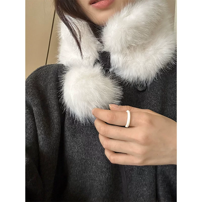 Winter woolen coat, classic jacket, high-quality style, oversize