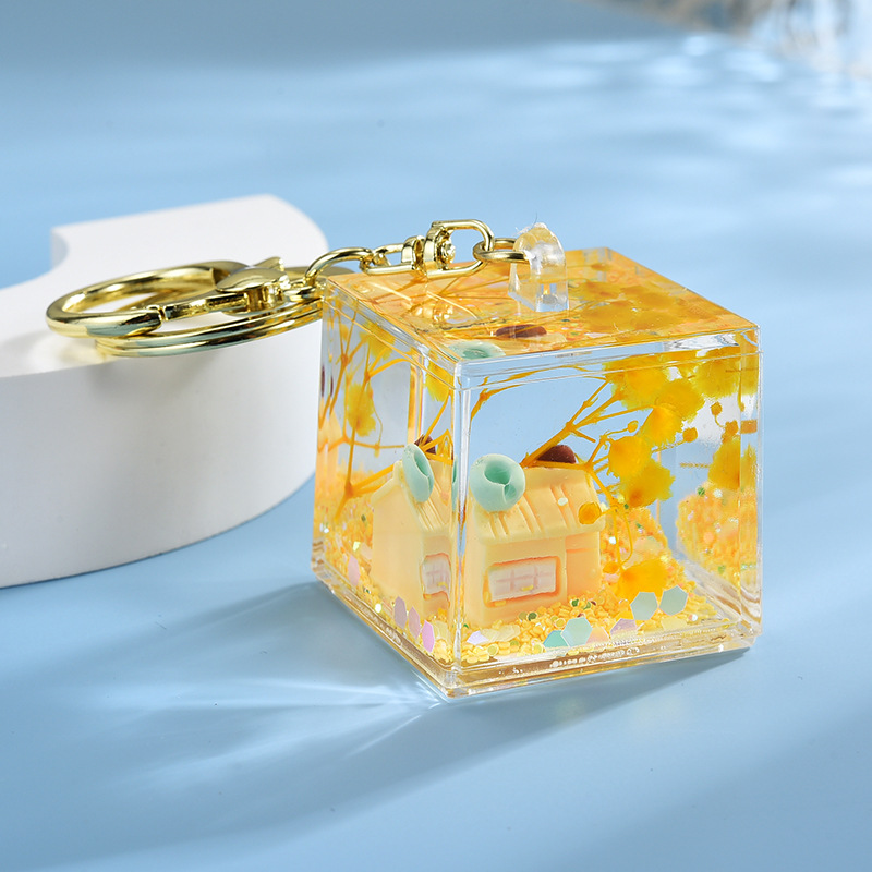 (2개) 그물 붉은 퀵 샌드 오일 병 펜던트 TANABATA 커플 키 펜던트 배낭 액세서리 자동차 작은 선물 펜던트 도매