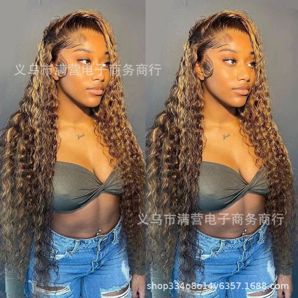 Peluca de encaje frontal 13x4lace frontal peluca pelucas de cabello humano conjunto de peluca africana de pequeño volumen