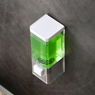 Manual Press Soap Dispenser Hotel Bathroom Hand Sanitizer Mobile Phone Washing Transparent Single Head Soap Dispenser Without Punching Direct Supply