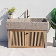 天然大理石材水池户外石头洗衣池整石庭院水槽阳台室外洗手池B^t