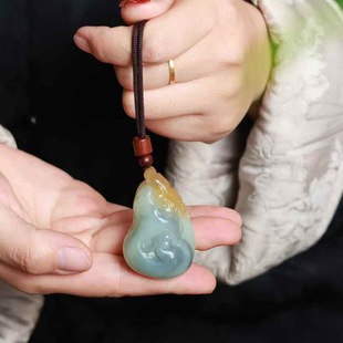 Hetian Jade Factory Store Jade Crafts Natural Xinjiang Hetian Jade Loulan Three Color Zodiac Dragon Jade Pendant