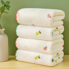 Coral velvet towels for face use at home, for women, water-absorbent, no shedding, softer than pure cotton, for couples to wipe hair, quick-drying face towels