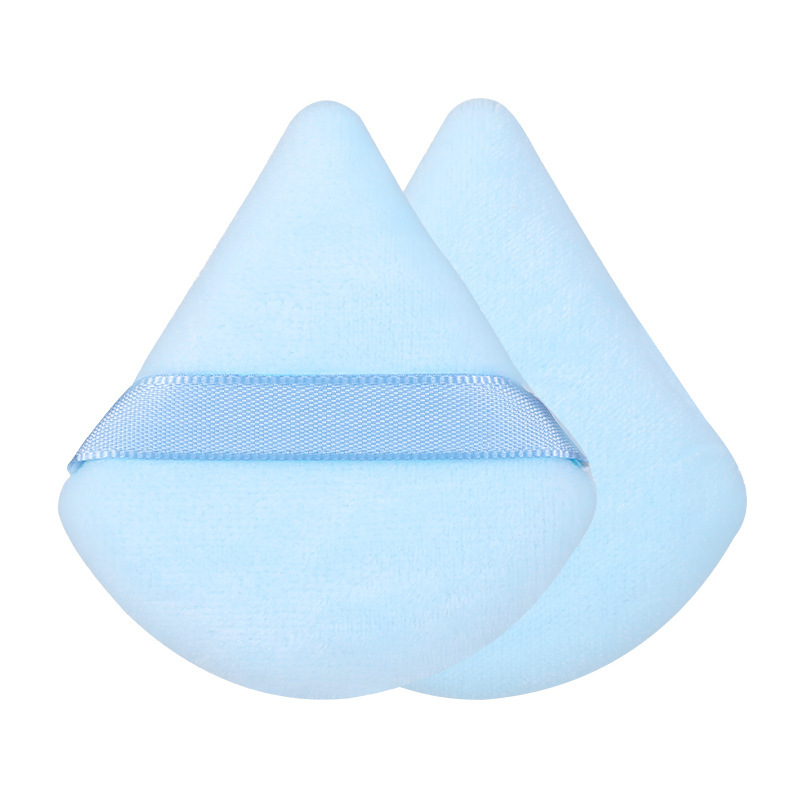 Polvo triangular transfronterizo polvo de maquillaje polvo de maquillaje esponja polvo de aire almohadilla al por mayor floc polvo de maquillaje herramientas de belleza