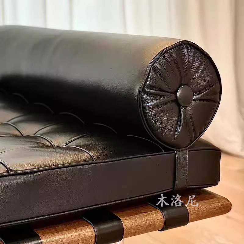 Sofá cama de Barcelona pequeño tipo de casa moderna simple sillón de almuerzo sala modelo de mobiliario doble uso asiento individual
