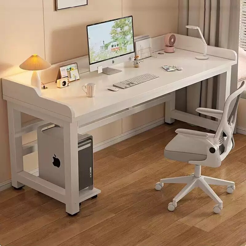 Simple computer desk, double desk for students, home bedroom study desk with partition, simple office desk, gaming desk Simple computer desk, double desk for students, home bedroom study desk with partition, simple office desk, gaming desk