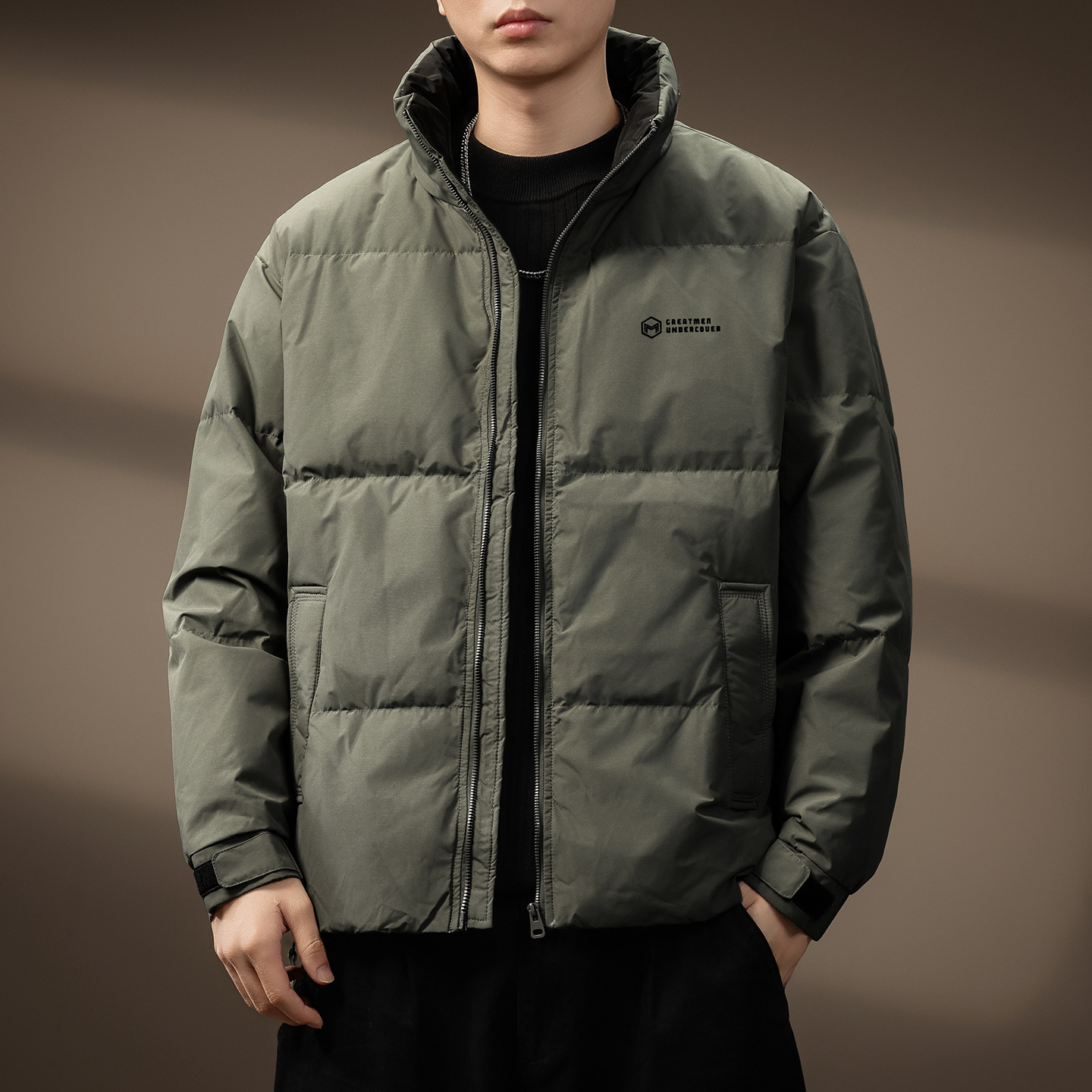 High-End New National Standard 90 White Duck down Jacket Men's Winter American Retro Loose Casual Warm Versatile Jacket