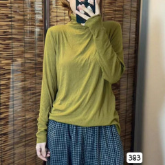 CO 2025秋季款韩版宽松显瘦简约高龄纯色打底衫百搭亲肤内搭女383