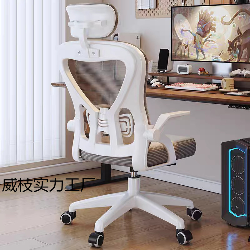 Computer Chair, Comfortable Office Chair for Long Periods of Sitting, Home Student Study Chair, Liftable Ergonomic Desk Chair Backrest