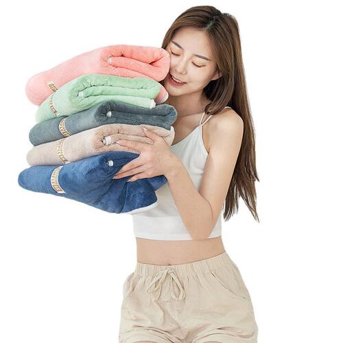 Anran towel factory coral fleece bath towel adult shower towel thickened striped bath towel wrapped bath towel couple can wear 