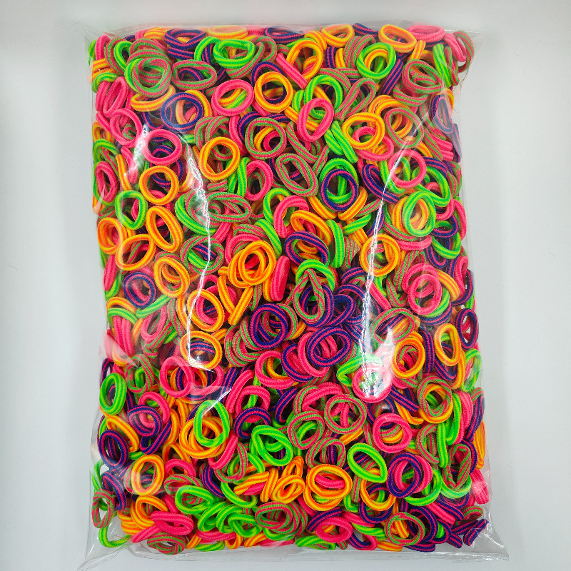 Fábrica directa sin costuras de alta elasticidad cuerda de cabeza para niños anillo de toallas OPP2000 anillo de cabello de cabello para bebés al por mayor