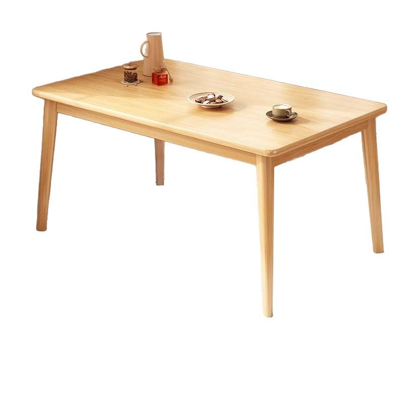 Mesa de comedor de patas de madera maciza, recepción comercial, reunión de invitados, combinación de mesas y sillas, café, té con leche, mesa de tienda, área de estar, mesa y silla de comedor