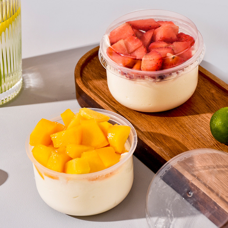 一次性杯子 日式胖胖杯烘焙布丁慕斯烧杯焦糖芝士蛋糕杯甜品打包