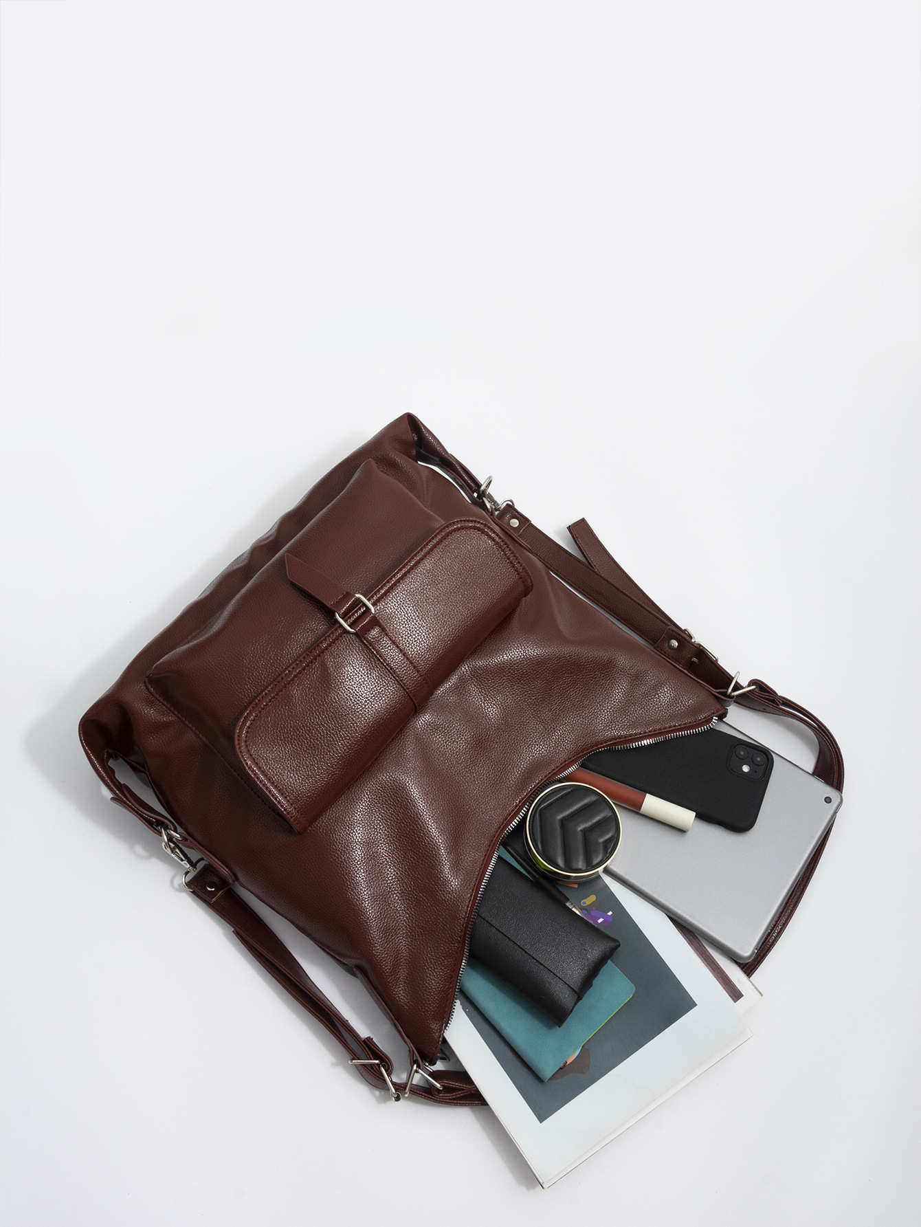 Sac à bandoulière simple de grande capacité pour sacs à dos décontractés pour femmes_voghion.com