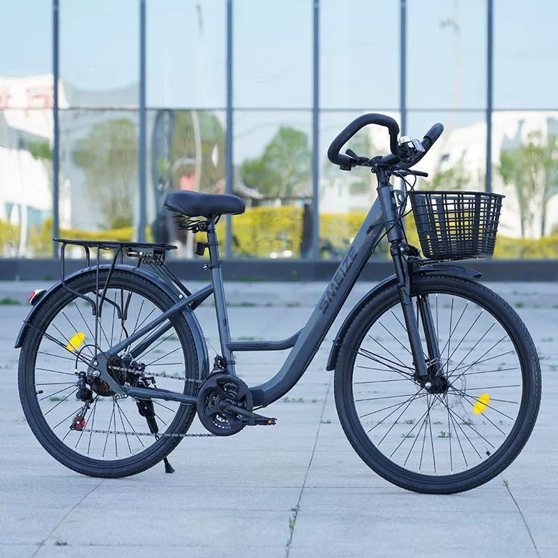 圣美泽成人长途旅行自行车变速减震蝴蝶男女26寸公路单车