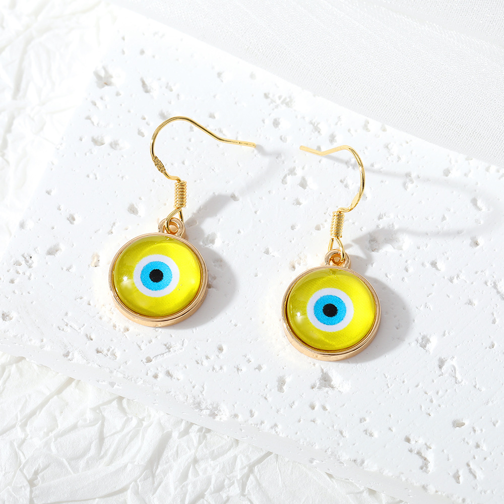 Drop Earrings Classification 1 Pair Retro Devil's Eye Plating Alloy Drop Earrings