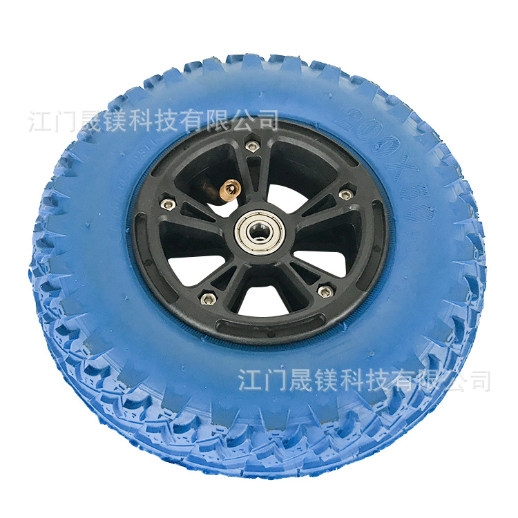 厂家生产橡胶充气轮  电动滑板车橡胶轮 塑料轮辐 塑料轮毂
