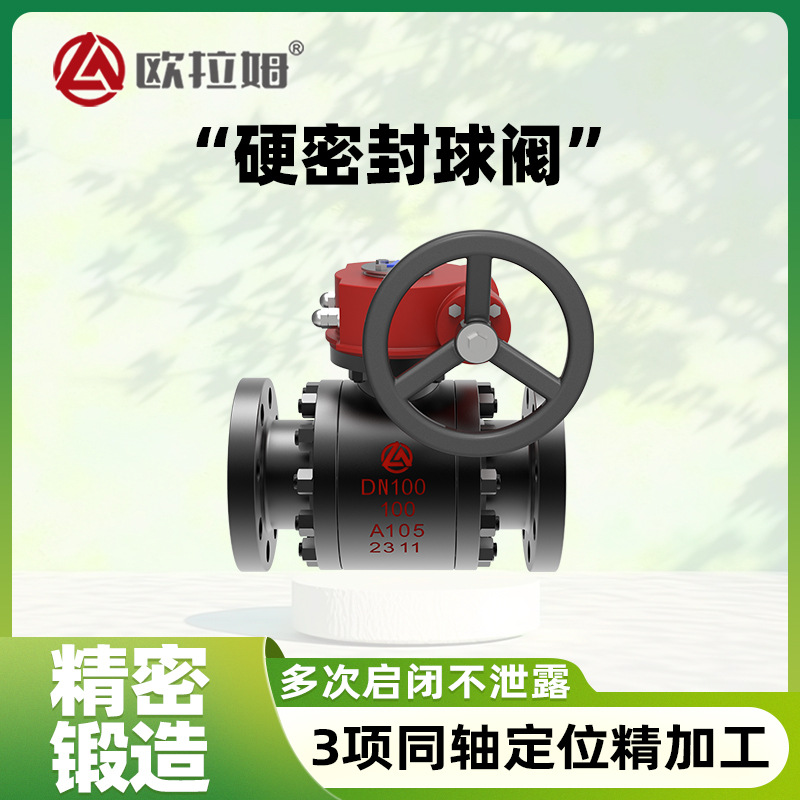 金属硬密封球阀 硬质合金 两片式圆体外形 国标法兰连接 欧拉姆