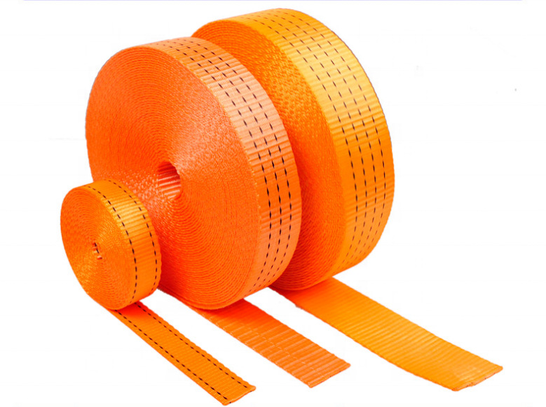 起重扁平织带2.5cm-30cm吊装带半成品扁带工业捆绑带彩色涤纶盘带