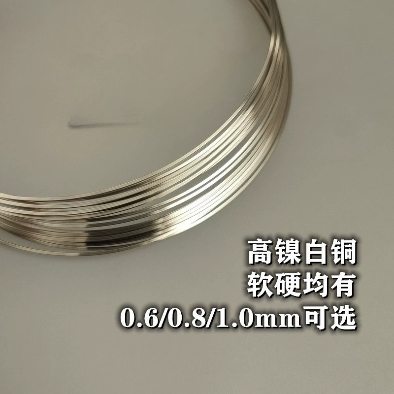 Квадратная проволока из белой меди с высоким содержанием никеля 185, квадратная белая медная проволока «сделай сам», мягкая проволока ручной намотки, квадратная медная проволока может быть состарена