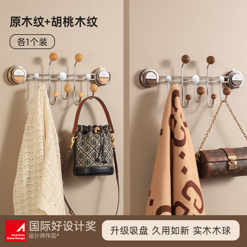 Gancho de ventosa detrás de la puerta, sin perforación, mochila de carga fuerte, almacenamiento en el hogar, percha de pared, gancho de dormitorio