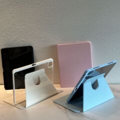 Ipad対応10タブレットケースAIR6保护カバーpro回転可能5/4ペンスロット付9/8世代シンプルinsソリッドカラー