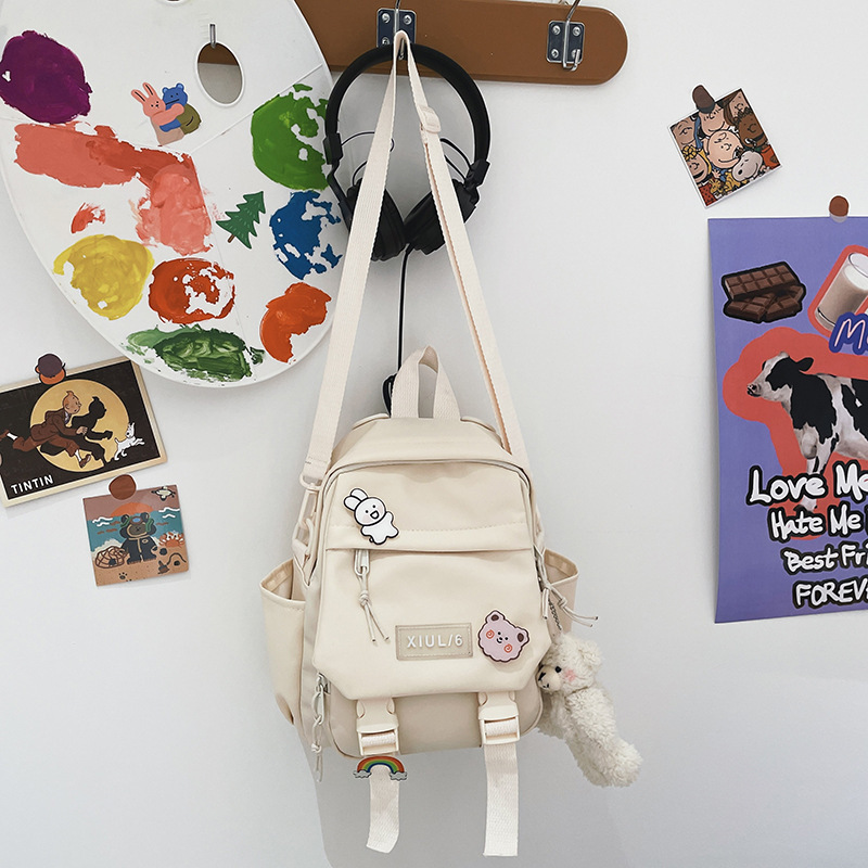 Otoño e Invierno nueva bolsa de mensajero ins estilo estudiante escuela secundaria femenina Harajuku coreano fresco lindo mini mochila