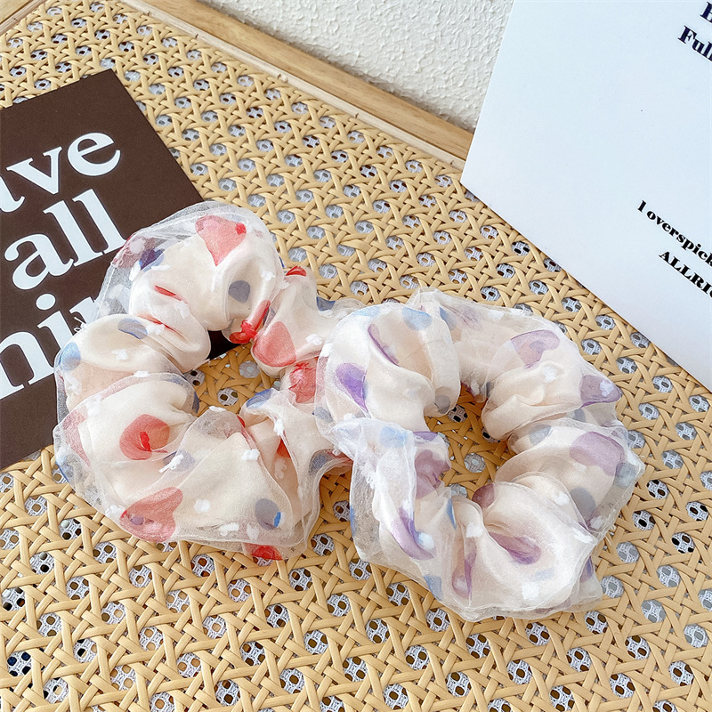 7g Weight Hair Tie Hair Accessories Type 1 Piece Quantity Daily, Street Occasion Cloth Material Flower, Horse Pattern Women's Gender Sweet Style Handmade, Handmade Craft Sweet Women's Flower Horse Cloth Handmade Hair Tie 18