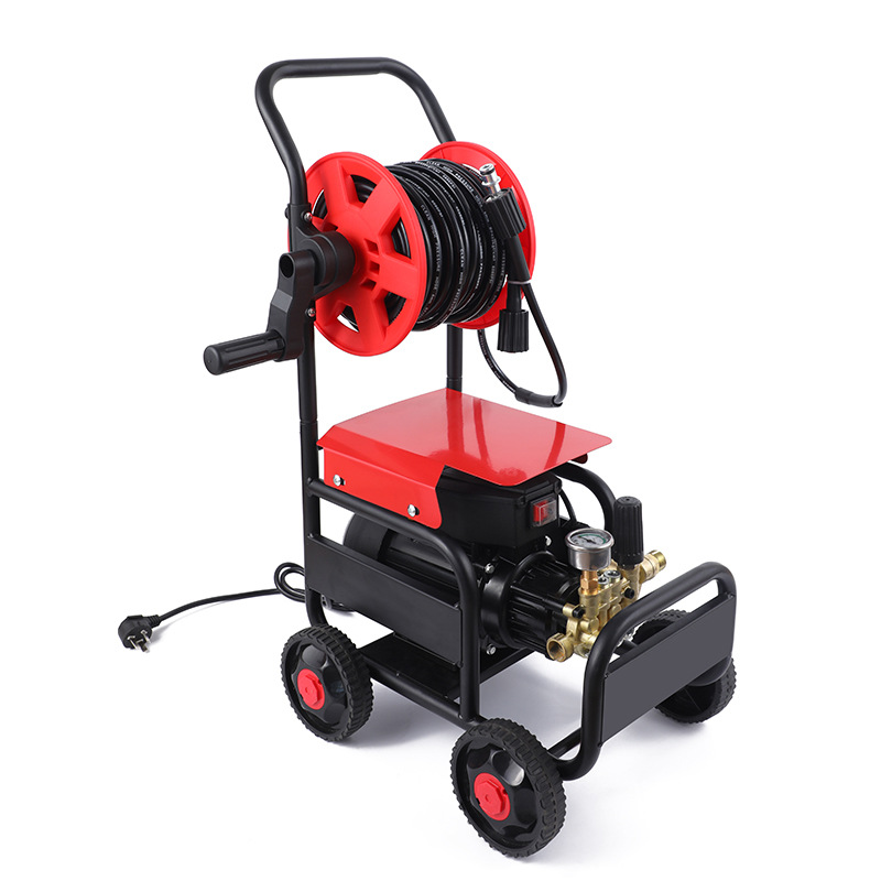 Leishibao Household High-Pressure Car Washing Machine 220V Motor-Driven Washing Machine with 10m Hose Reels for Car Cleaning