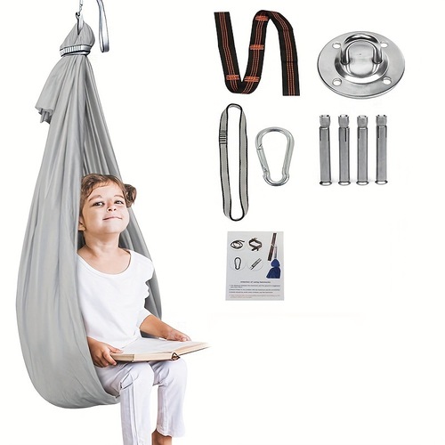 Amazon Therapy Swing Children's Elastic Swing Sensory Training for Autism Indoor Swing Hammock