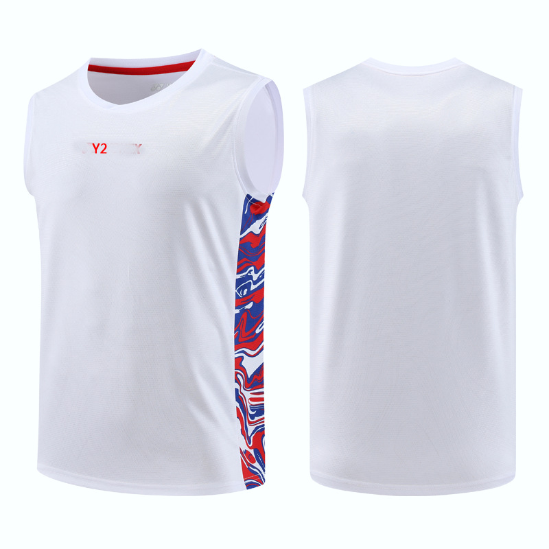 New quick-drying badminton clothes men's sleeveless top table tennis clothes men's tennis clothes sleeveless breathable vest 6502