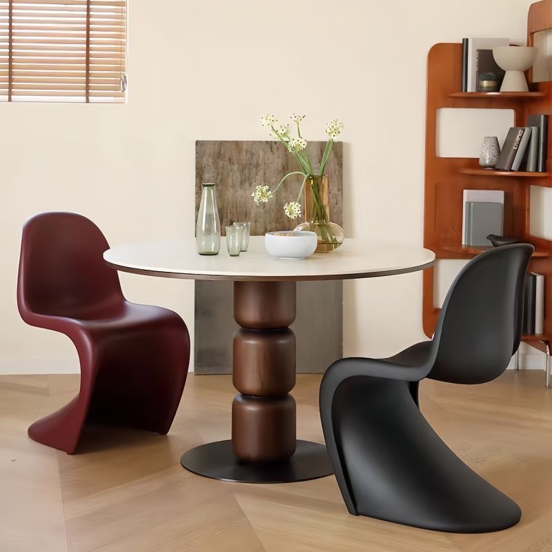 Nordic Home Dining Chair Stackable Simple Designer Negotiation Internet Celebrity Plastic Backrest Chair Pan Dong Chair Dressing Stool