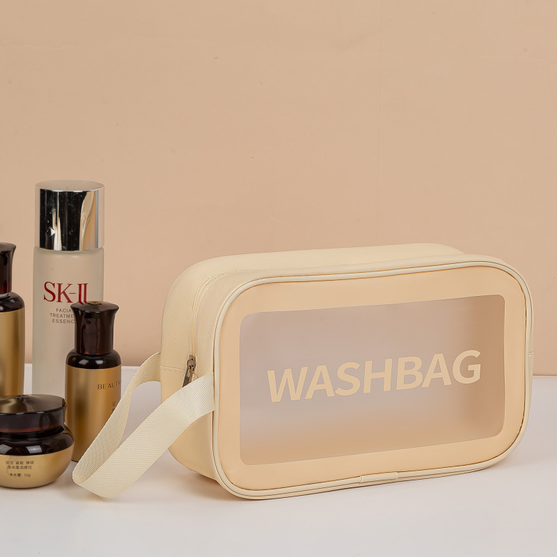 新しい便利な乾湿分離女性用化粧品バッグ防水トイレタリーバッグ大容量旅行水泳トイレタリー収納袋|undefined