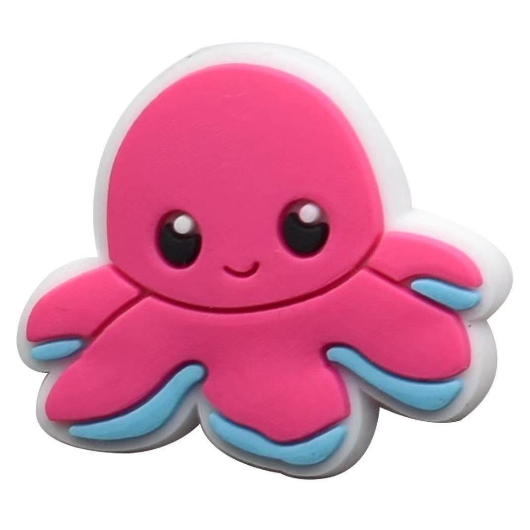 Nuevos dijes rosas para zuecos, clips desmontables para zapatos Crocs para niños y niñas, accesorios DIY para zapatos de jardín.