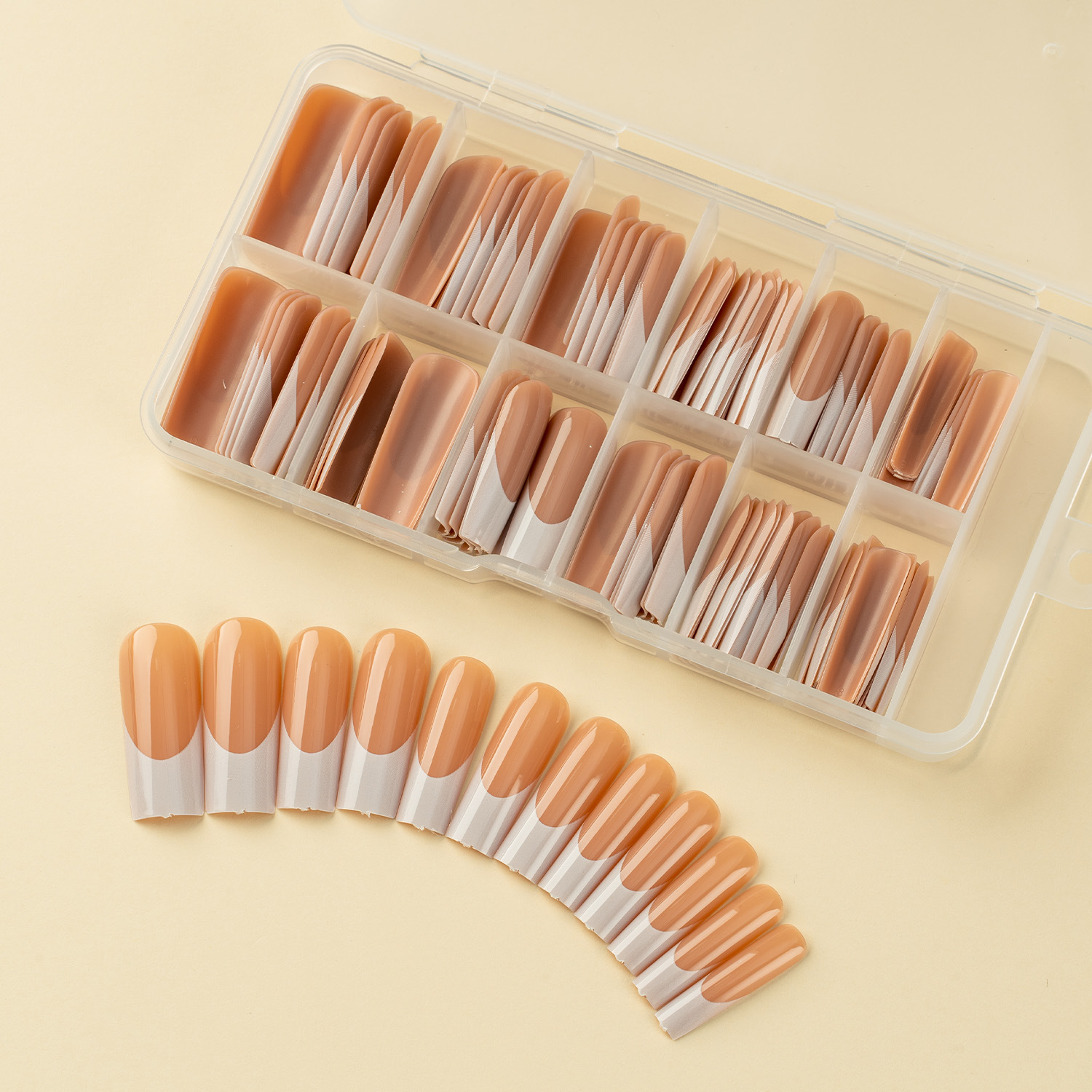 white short nail stickers