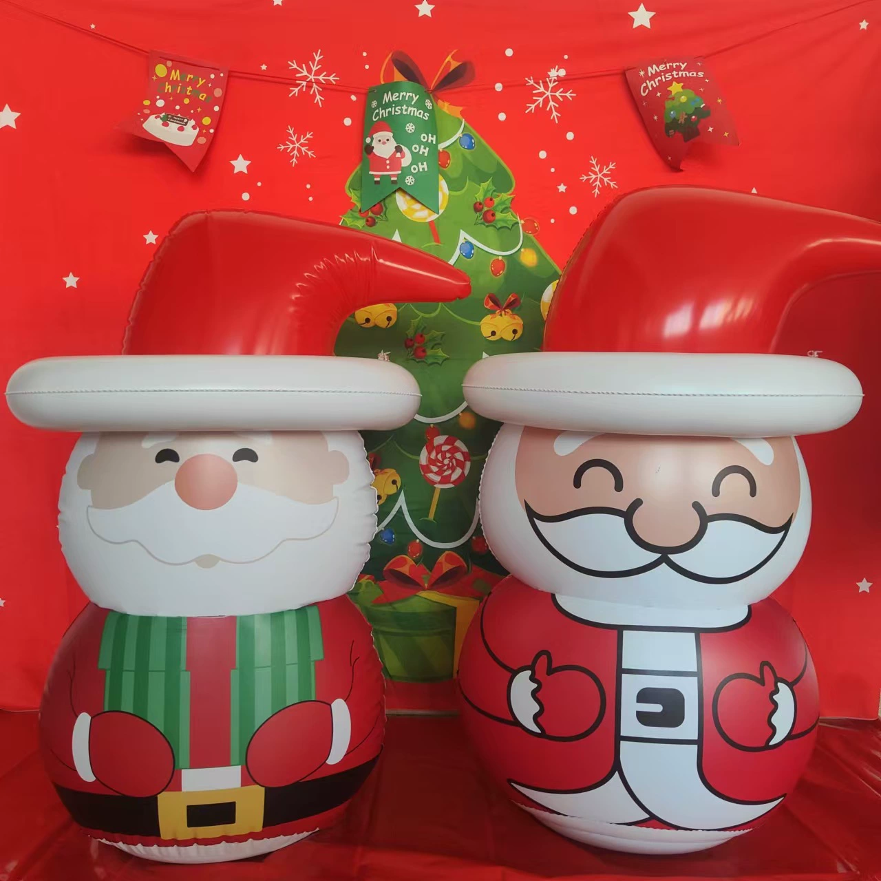 Спот новый 2024 надувной Санта-Клаус дарит подарки