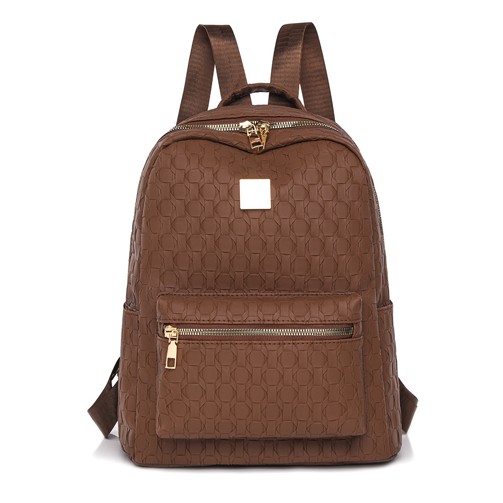 Comercio exterior al por mayor 2024 nuevas señoras PU mochila moda todo fósforo viajes de nicho bolso de mochila ligero