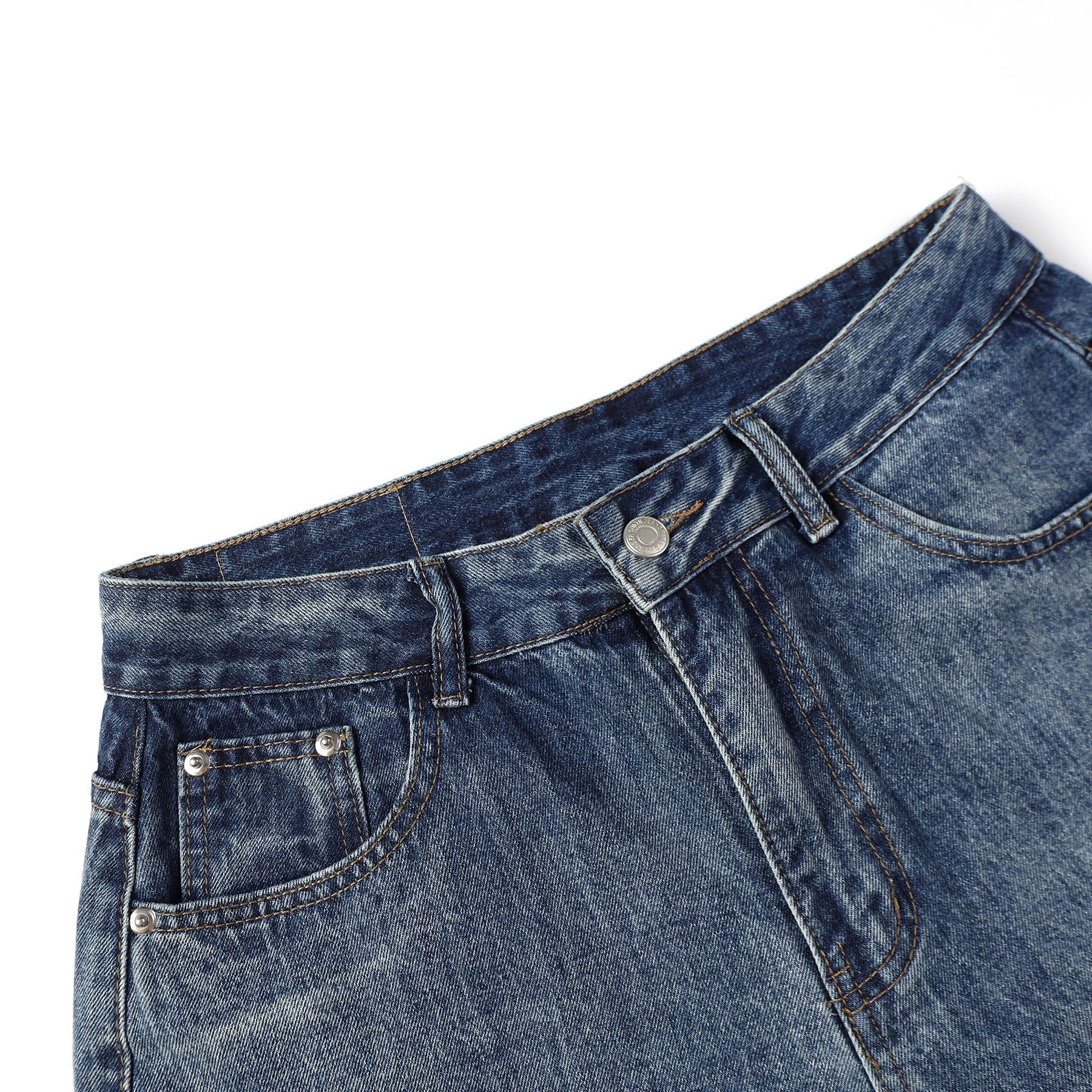YON MODISH Vêtements pour hommes 2024 Automne Nouveau produit Meichao High Street Lavable Polyvalent Jeans à jambe droite_voghion.com