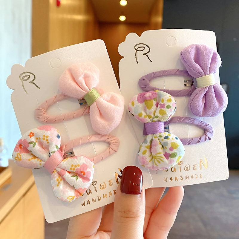 2个装~碎花发夹