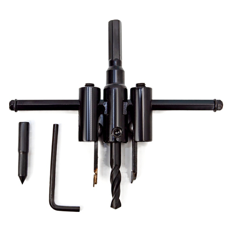 Ajustable modelo de vuelo abridor agujero carpintería madera plástico perforación Twist drill downlight escariador