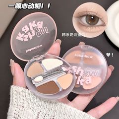 协睿kakashow灵动四色卧蚕盘显嫩少女不易脱妆眼影腮红盘彩妆