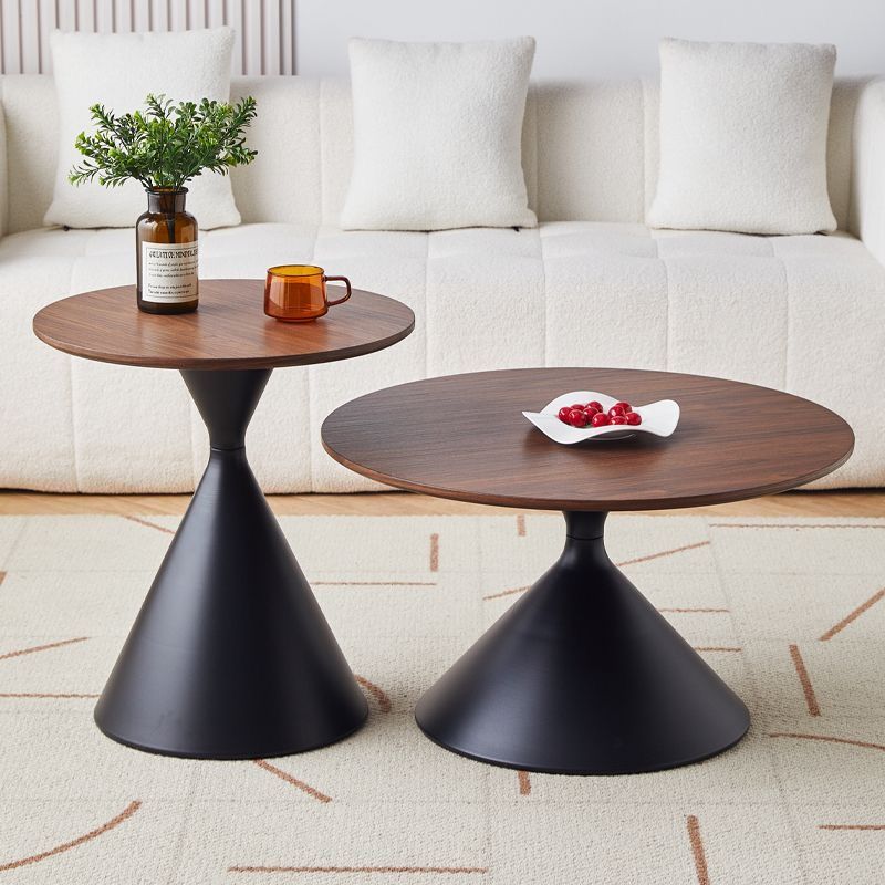 Mesa de té de viento de crema nórdica casa sala de estar sofá combinación de varios tipos de casa pequeña combinación de mesa de té redonda moderna simple