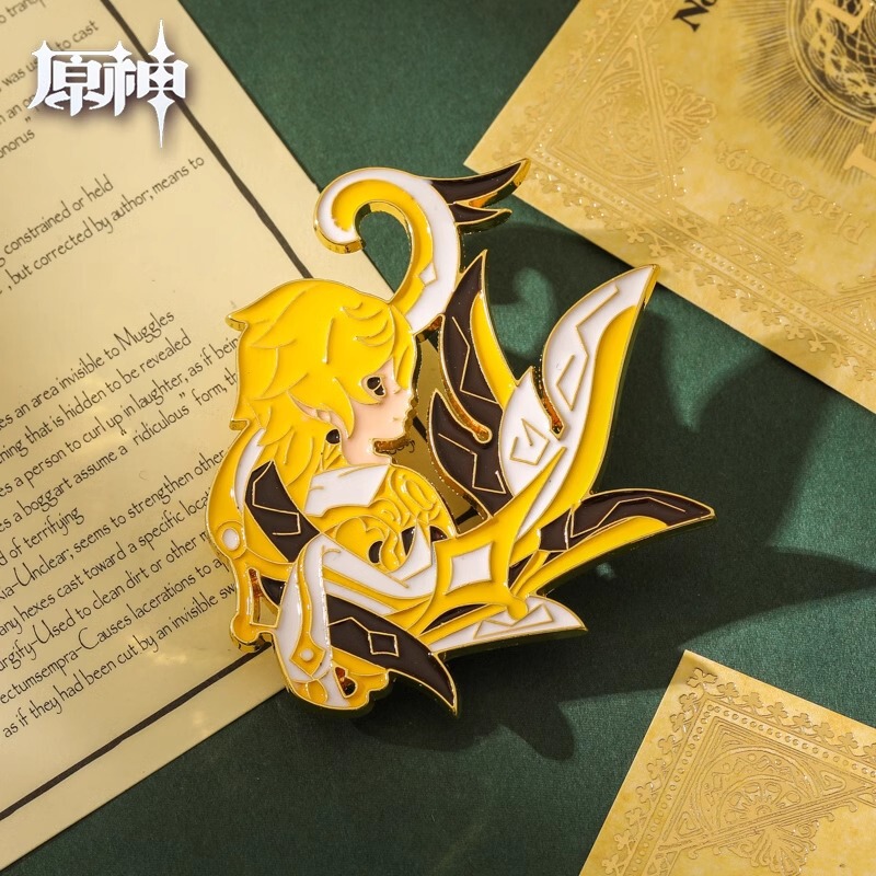 特別クリアランスクロスボーダーメタル原神ブローチアニメーション周辺二次元漫画かわいいバッジアクセサリーピン|undefined