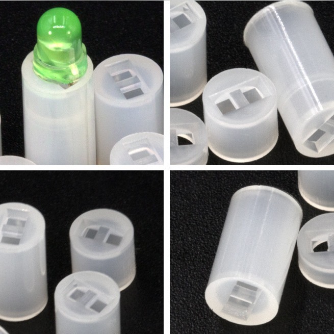 批发供应双孔5x2.5mm led隔离柱 led灯间隔柱 尼龙塑料透明柱