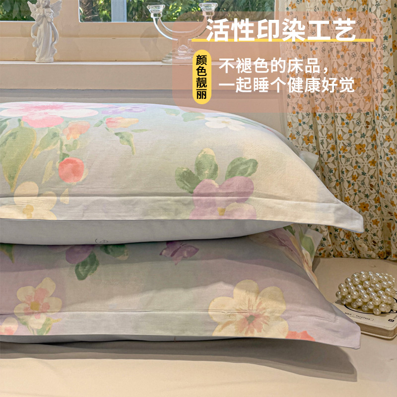 Un par de fundas de almohada de algodón puro 2025 nueva funda de almohada completa 48x74 funda interior de núcleo de almohada de algodón único
