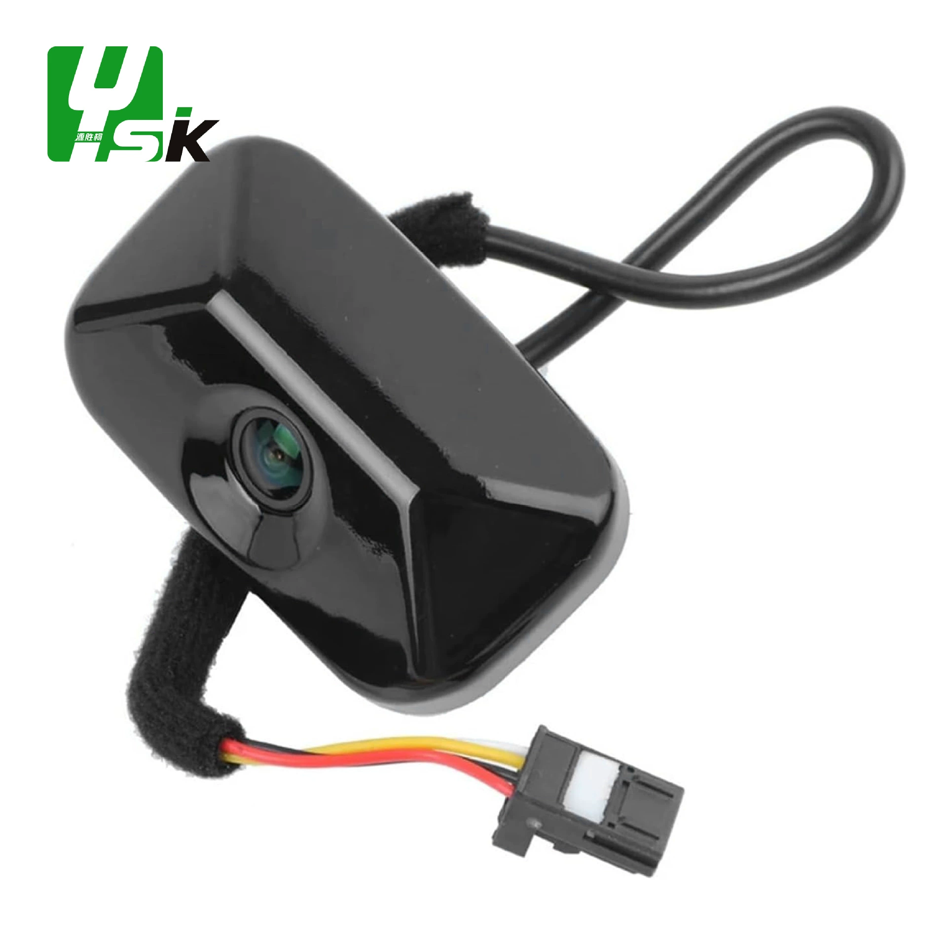 Compatible modern black CCTV camera, parking rack