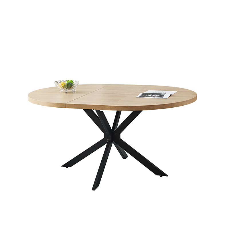 Mesa de comedor de exportación plegable retráctil MDF rectangular mesa de madera sólida plegable mesa de comedor