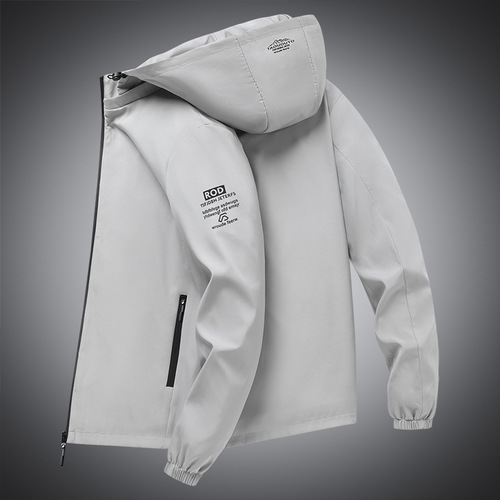 Men's Spring and Autumn Season Korean Style Casual Hooded Jacket for Youth Students Men's Top Trendy