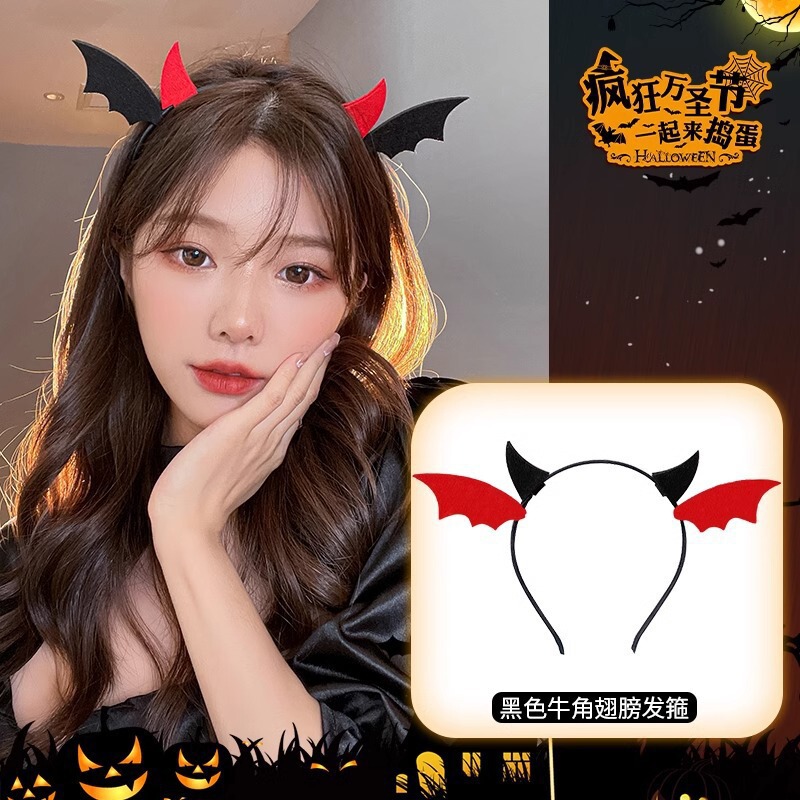 万圣节扭扭棒发箍蜘蛛搞怪装饰南瓜派对装扮新款恶魔发卡节日气氛|undefined