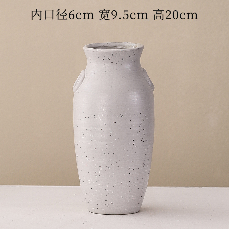 陶磁器の花瓶の水培花は寂しい風があります。
